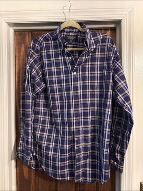 Brooks Brothers-Men's purple Plaid Button-Down Shirt